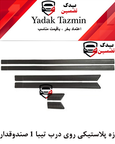 زه پلاستیکی روی درب تیبا صندوقدار 1 کامل شرکتی