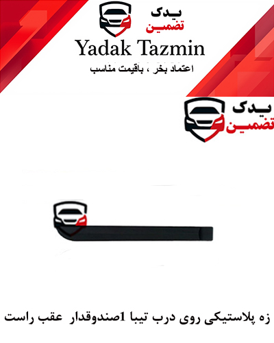 زه پلاستیکی روی درب تیبا صندوقدار 1 شرکتی (عقب راست )
