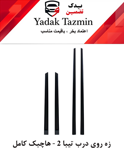 زه پلاستیکی روی درب تیبا 2 کامل شرکتی