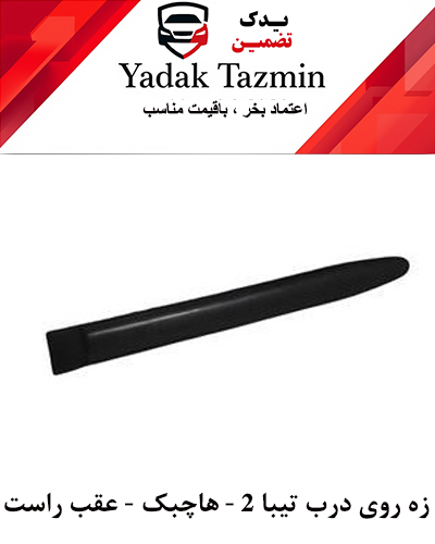 زه پلاستیکی روی درب تیبا 2 عقب راست