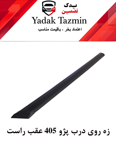 زه پلاستیکی روی درب پژو 405 عقب راست - تکی