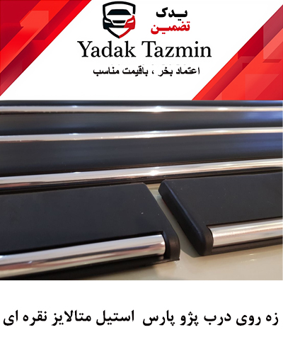زه پلاستیکی روی درب پارس شرکتی کامل با نوار متالایز نقره ای